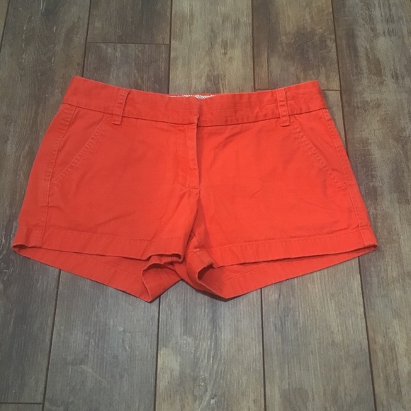 J Crew red-orange Broken in Chino short Size 4 - Picture 2 of 4